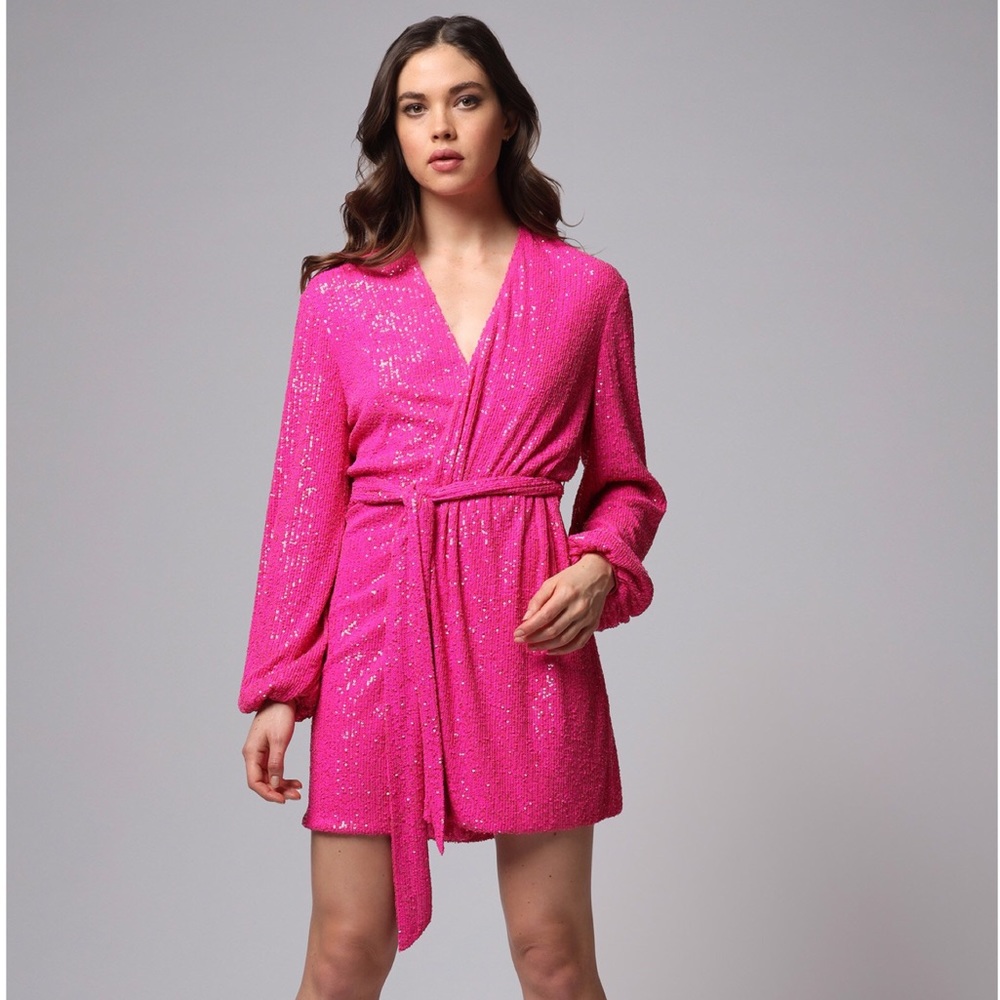 JAY GODFREY NWT Polly sequin wrap dress